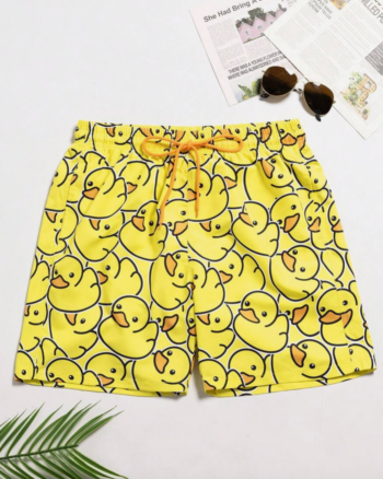 Duck Print Swim Shorts